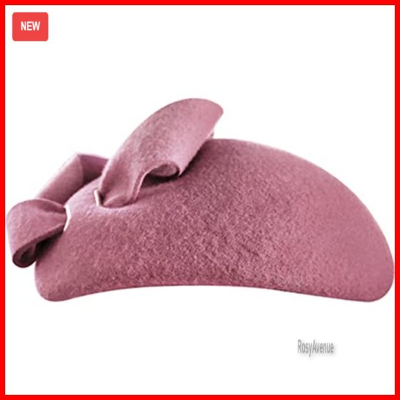 Wool Felt Fascinator Hat Women\'s Elegant Tea Party Cocktail Church Dress